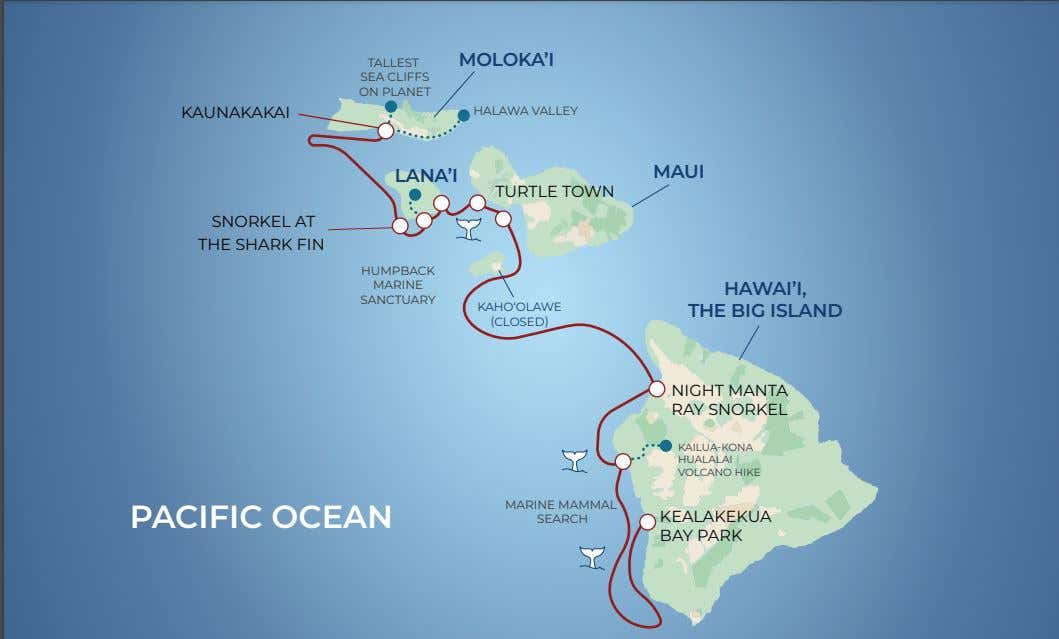 Hawaii route map